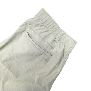 Under Armour Match Play Pants Men's Grip Waist Beige Stretchy 34x32